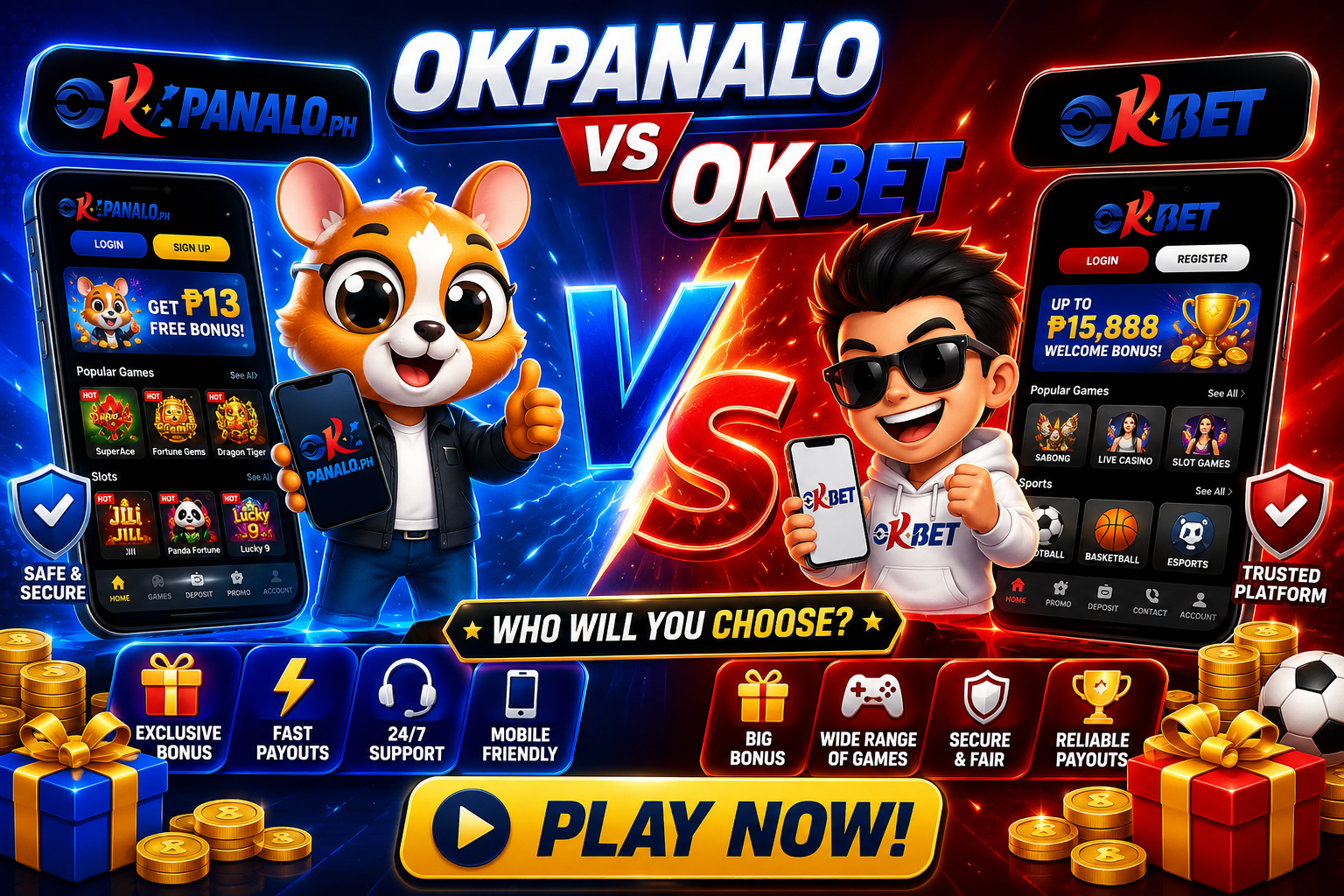 OKPanalo vs OKBet Bonus Comparison & Play Guide